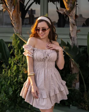 Sukienka CAROLINE beige