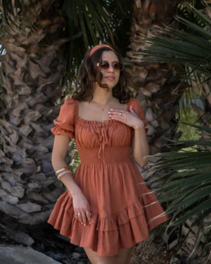 Sukienka CAROLINE rust