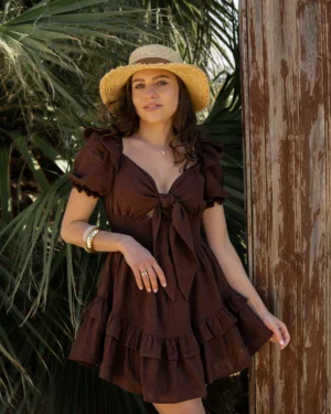 Sukienka CHARLOTTE brown